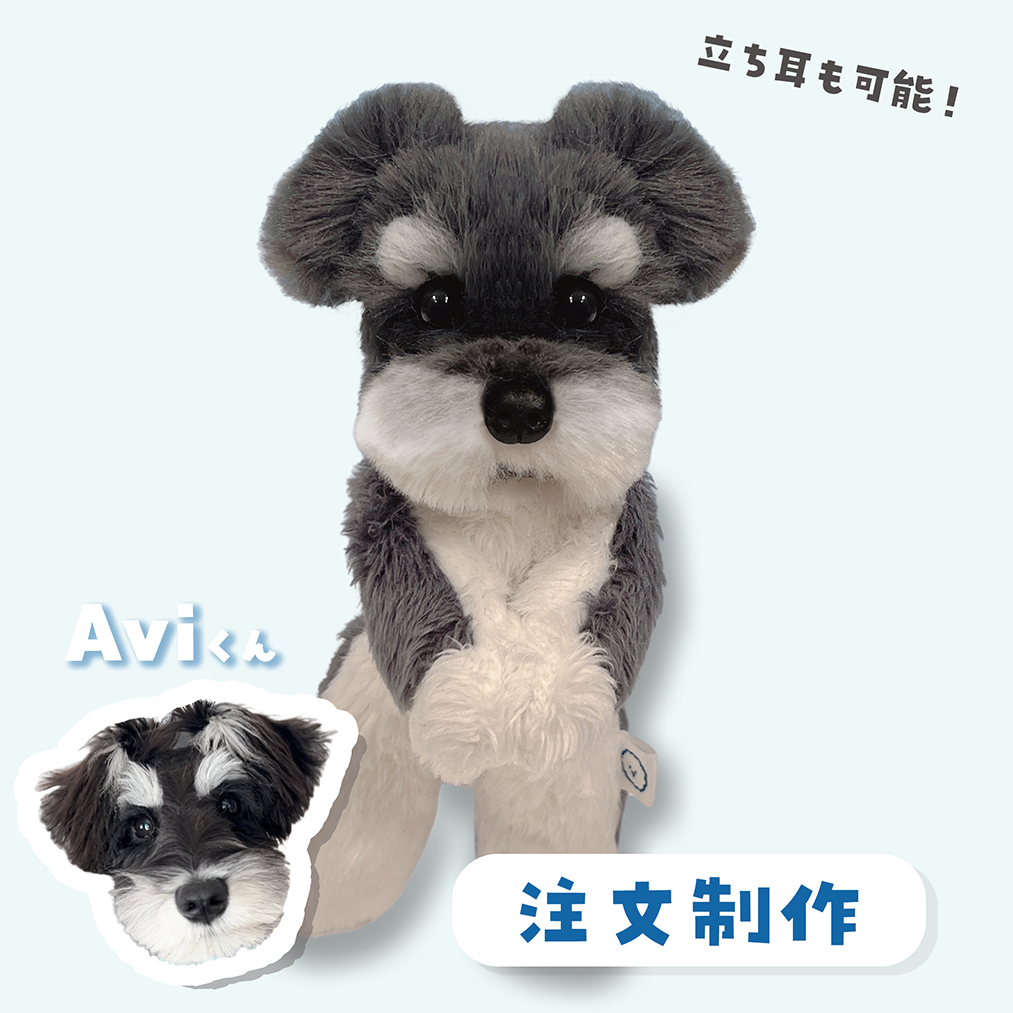 Custom-made Pawtner Mini Plushie: Schnauzer