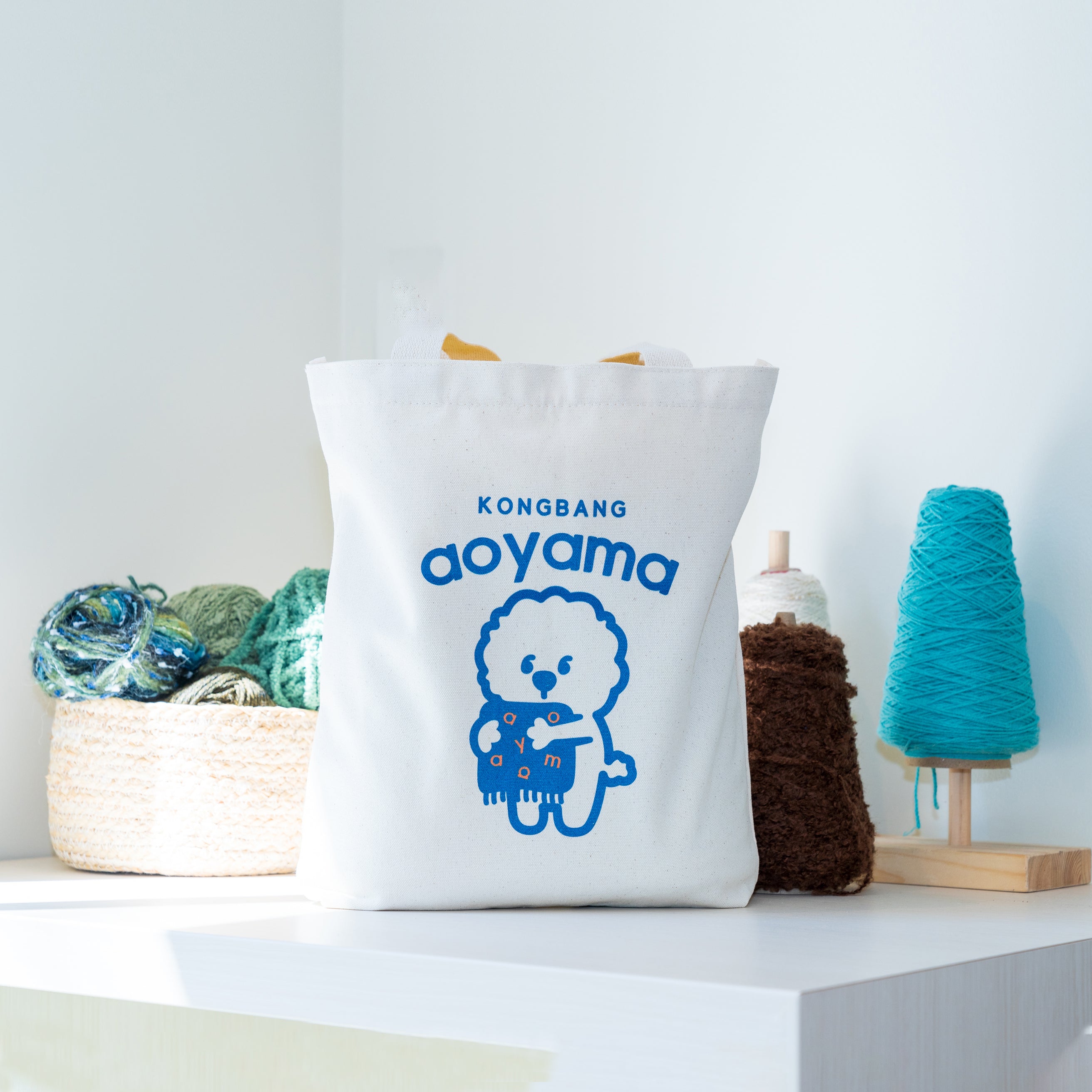 AOYAMA KONGBANG オリジナルロゴキャラクタートートバッグ